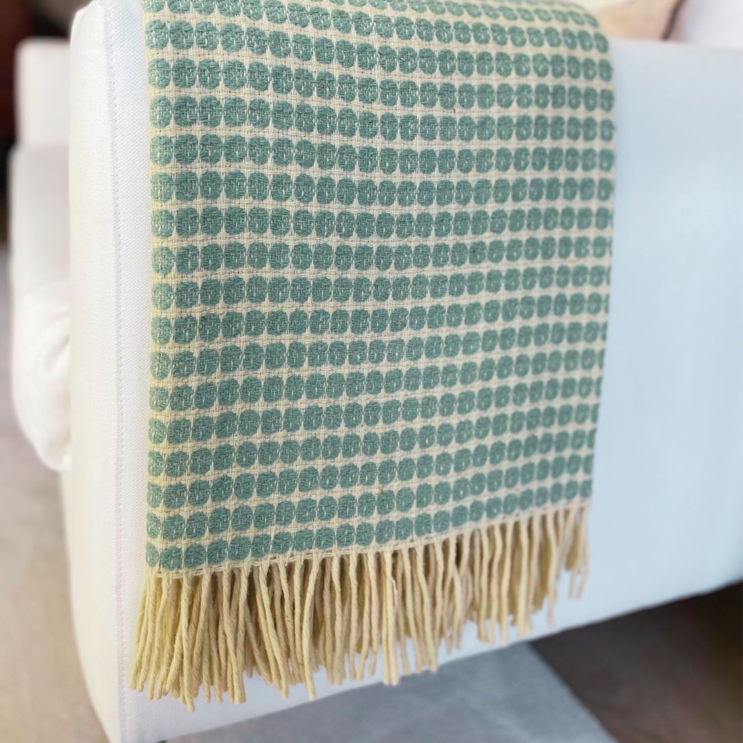 Blanket Maiz Ocean 100% Sheep Wool 220x180cm