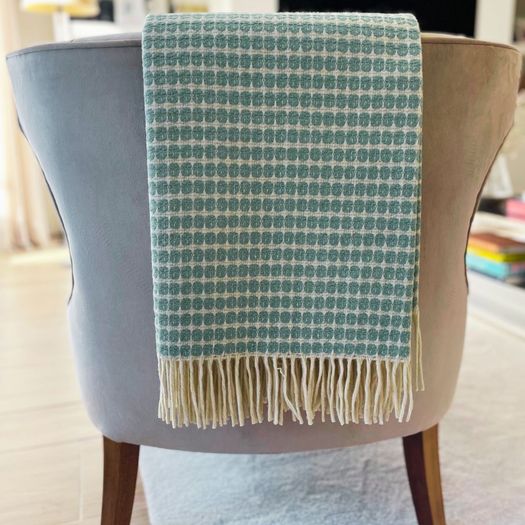 Blanket Maiz Ocean 100% Sheep Wool 220x180cm