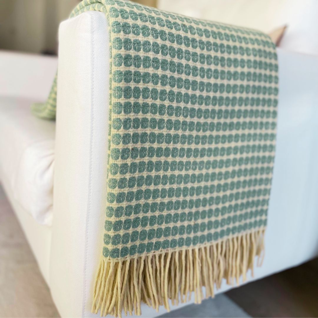 Blanket Maiz Ocean 100% Sheep Wool 220x180cm