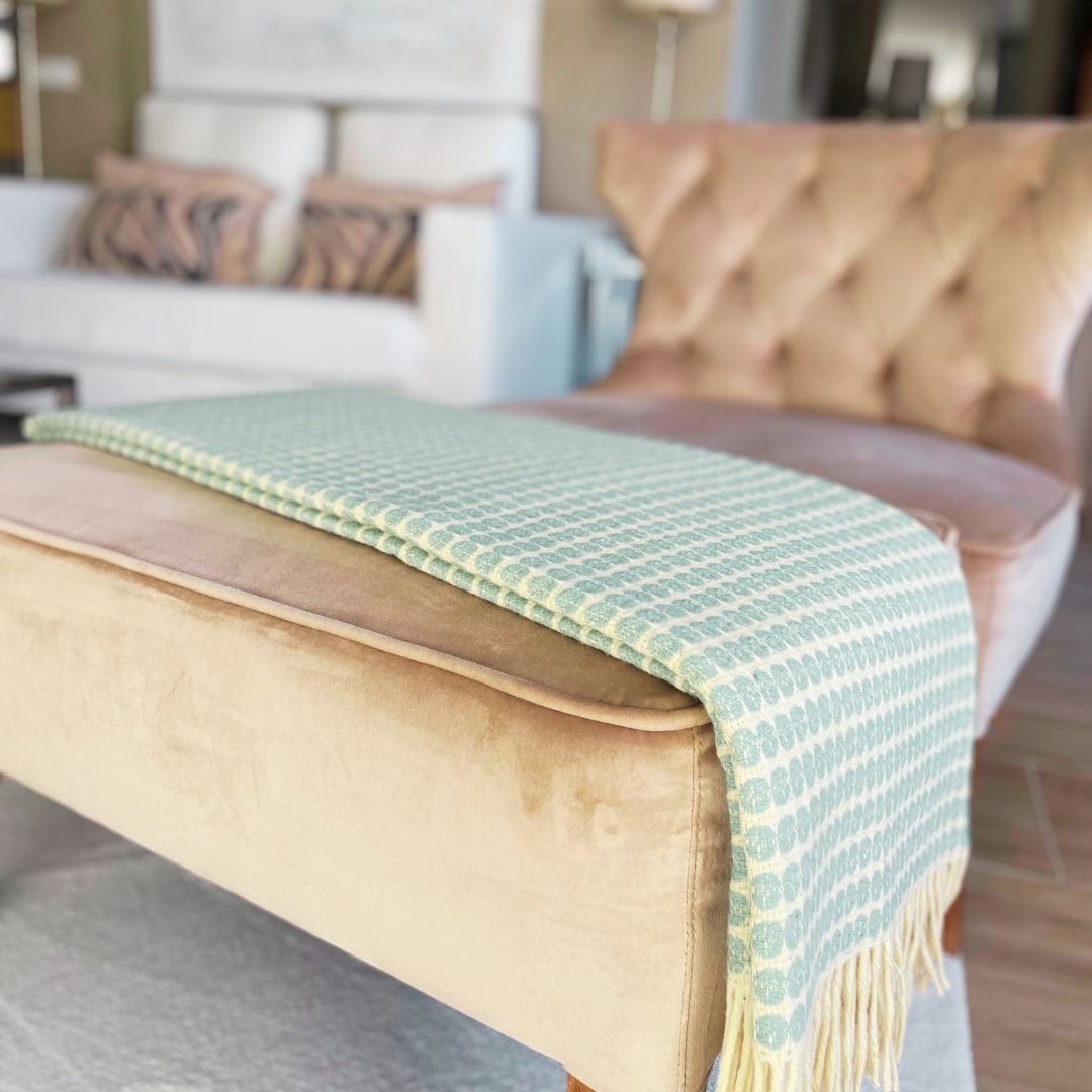 Blanket Maiz Ocean 100% Sheep Wool 220x180cm