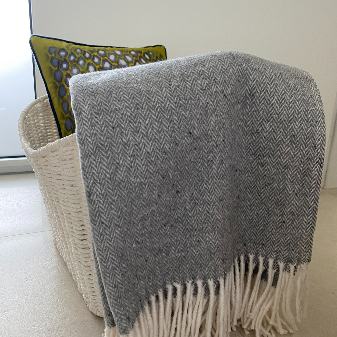 Blanked Zigzag Grey 200x140cm