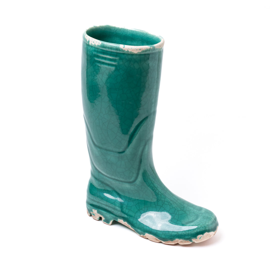 Macetero Bota de Lluvia M Esmeralda