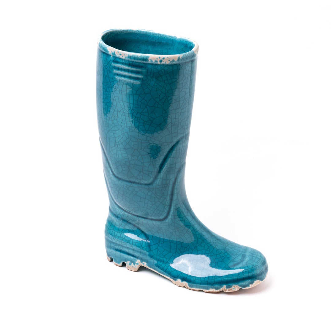 Macetero Bota de Lluvia M Petróleo