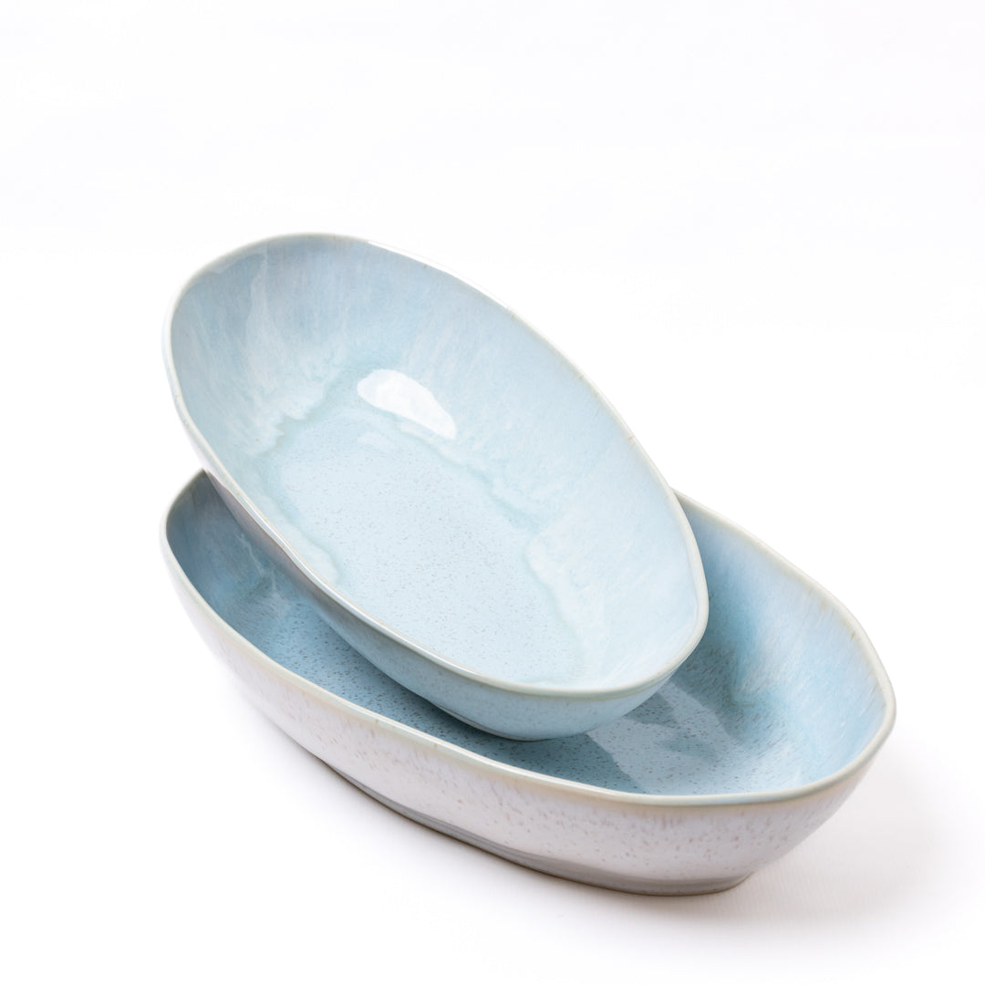 Baker Oval Mar Blue L