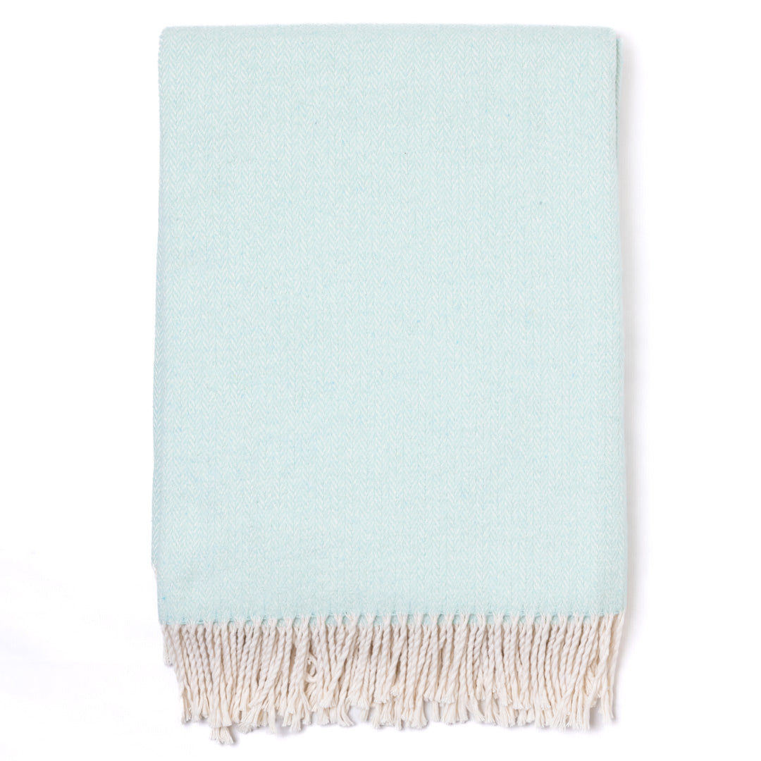Blanked Zigzag Sea Green 200x140cm