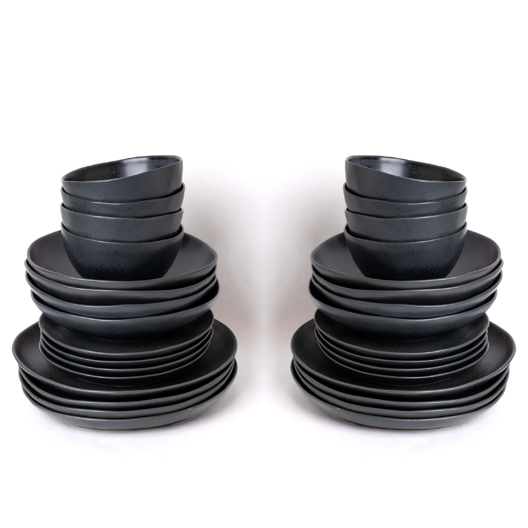 Dish Set Madeira Black
