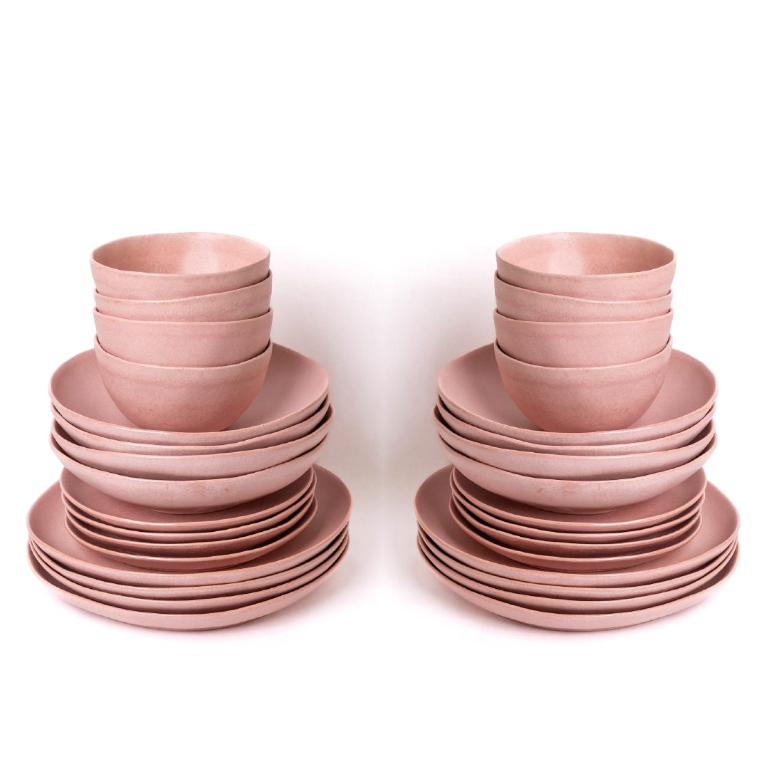 Dish Set Madeira Pink