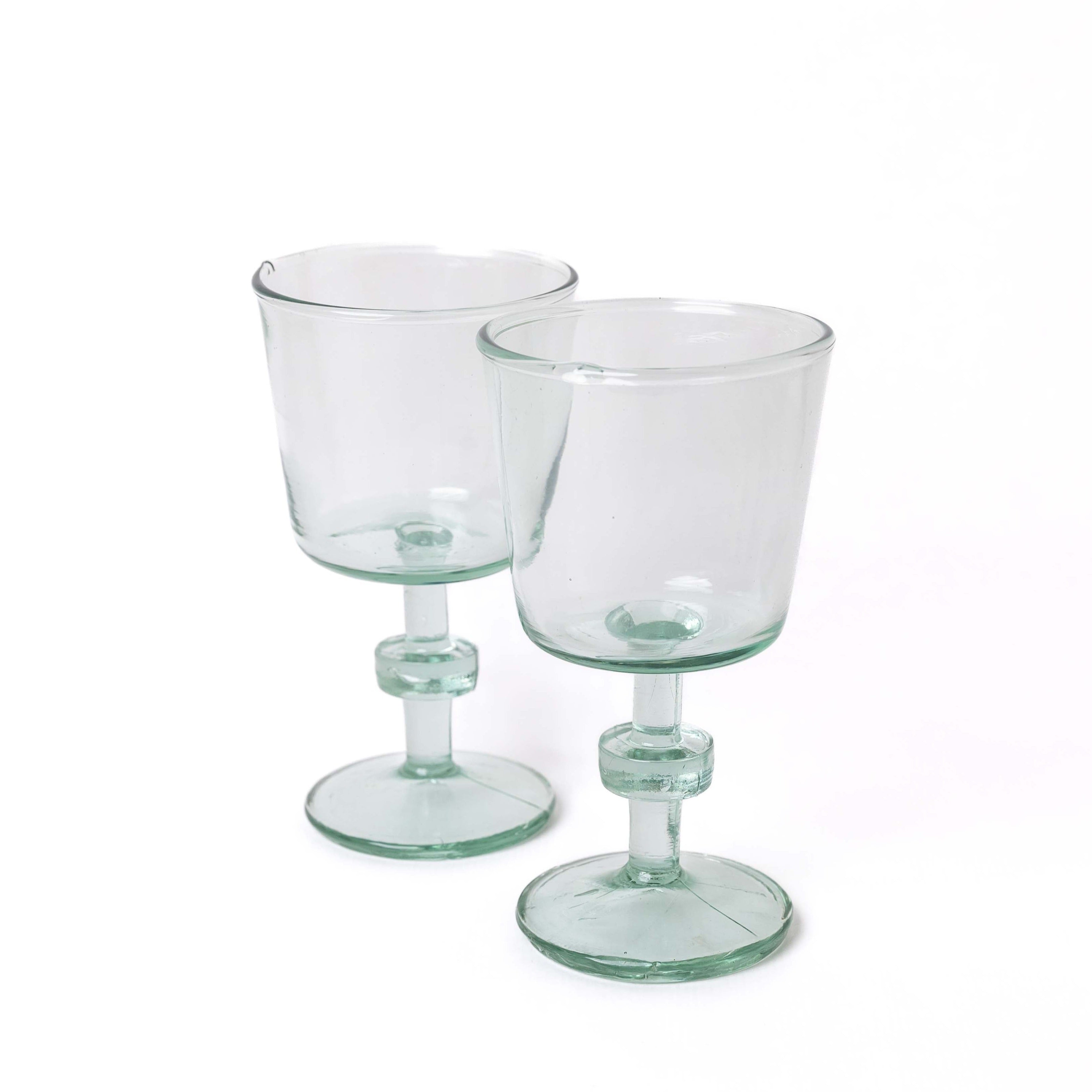 Recycled Glass Goblets Set of 6