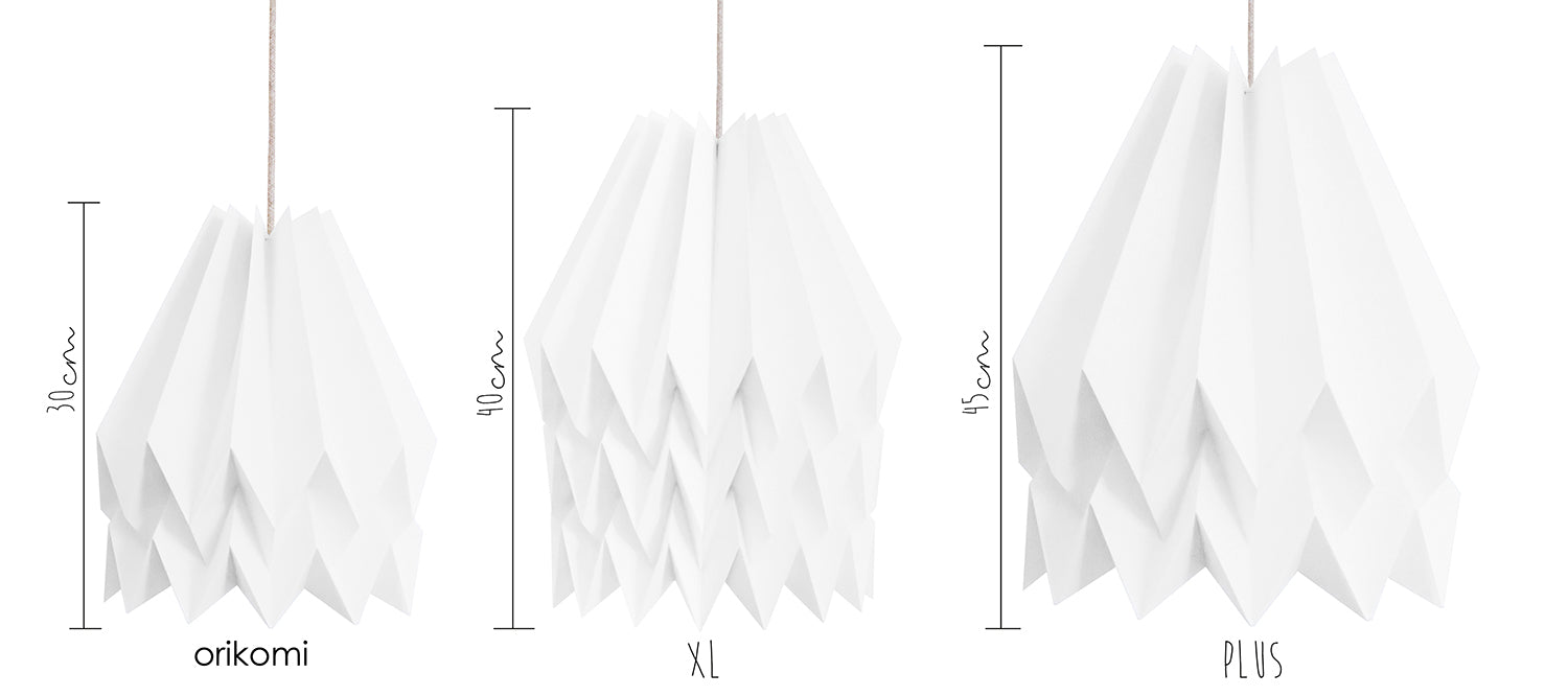 Lámpara de Techo Orikomi Plus Liso Blanco Polar - Seara Collection