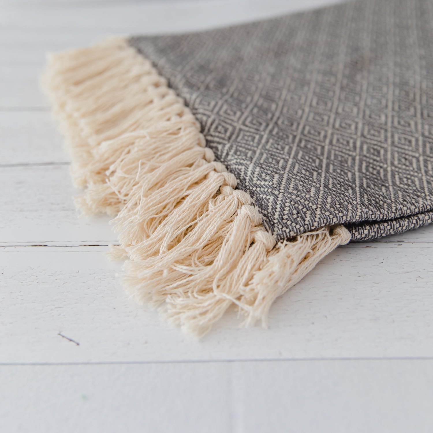 Manta Diamante Gris 180x150cm - SearaCollection