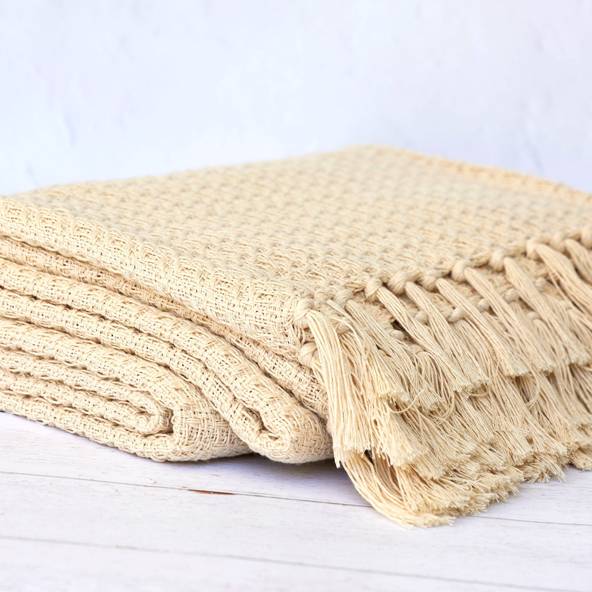 Manta Relieves Natural 180x150cm - Seara Collection
