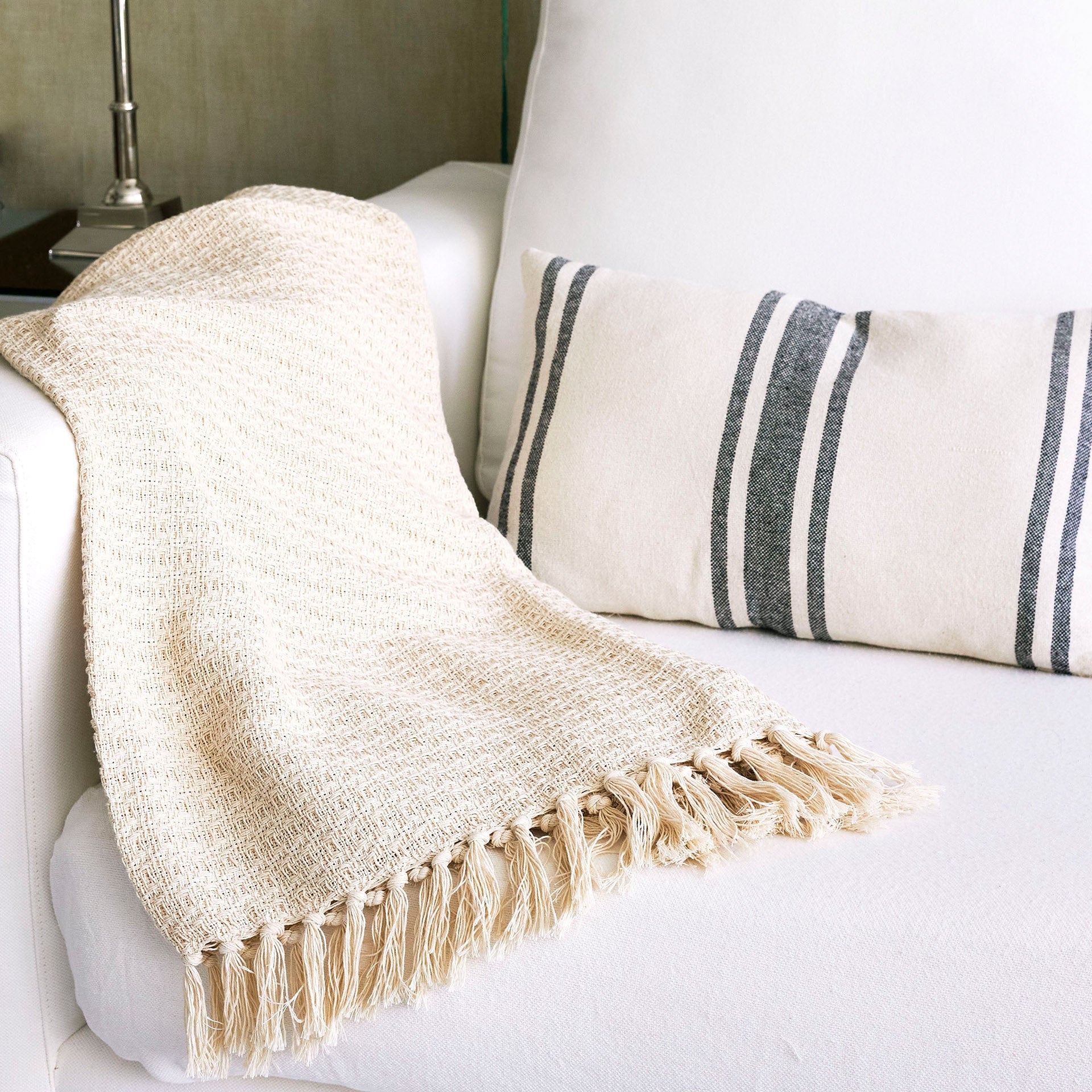 Manta Relieves Natural 180x150cm - Seara Collection