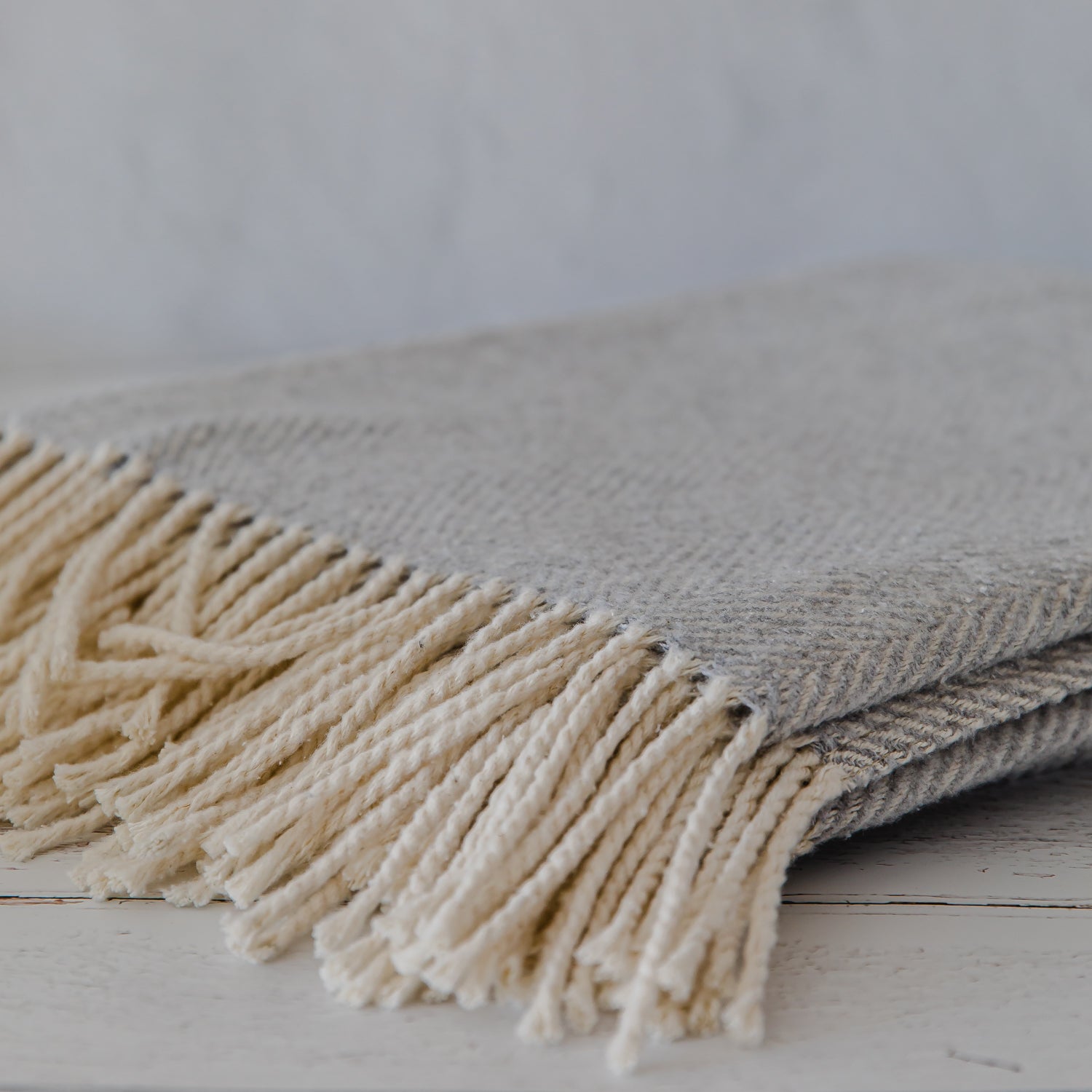 Manta Zigzag Gris 170x130cm - SearaCollection