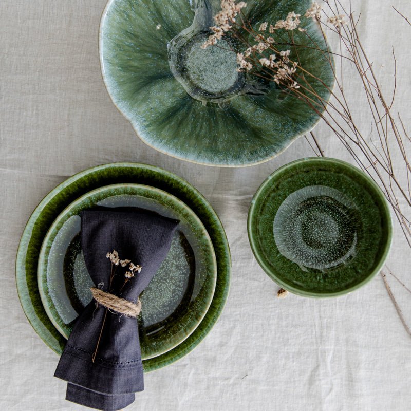 Plato Llano Olivo Verde - Seara Collection