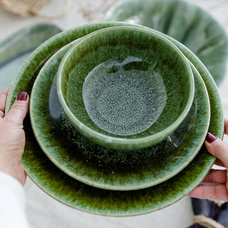 Plato Llano Olivo Verde - Seara Collection