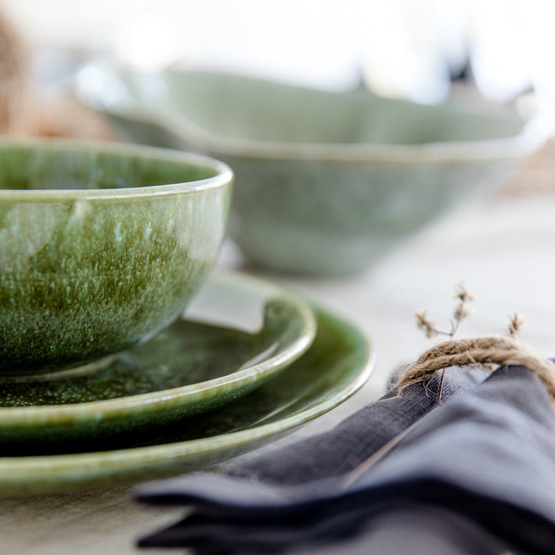 Plato Postre Olivo Verde - Seara Collection