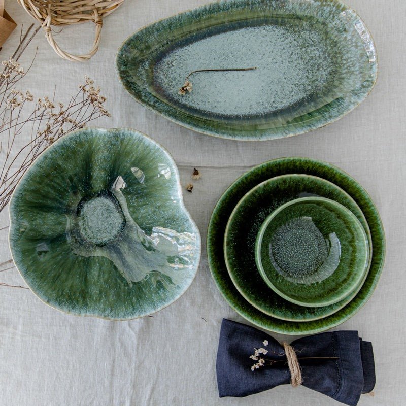Plato Postre Olivo Verde - Seara Collection