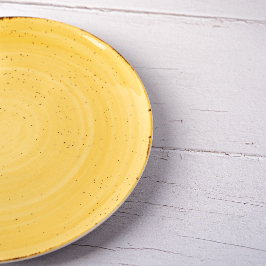 Plato Postre Rustico Amarillo - Seara Collection