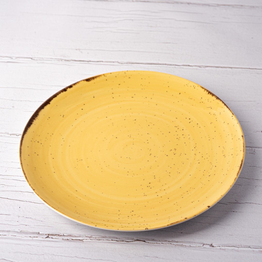 Plato Postre Rustico Amarillo - Seara Collection