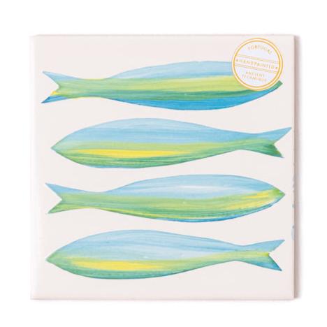 Tile Blue and Green Fish